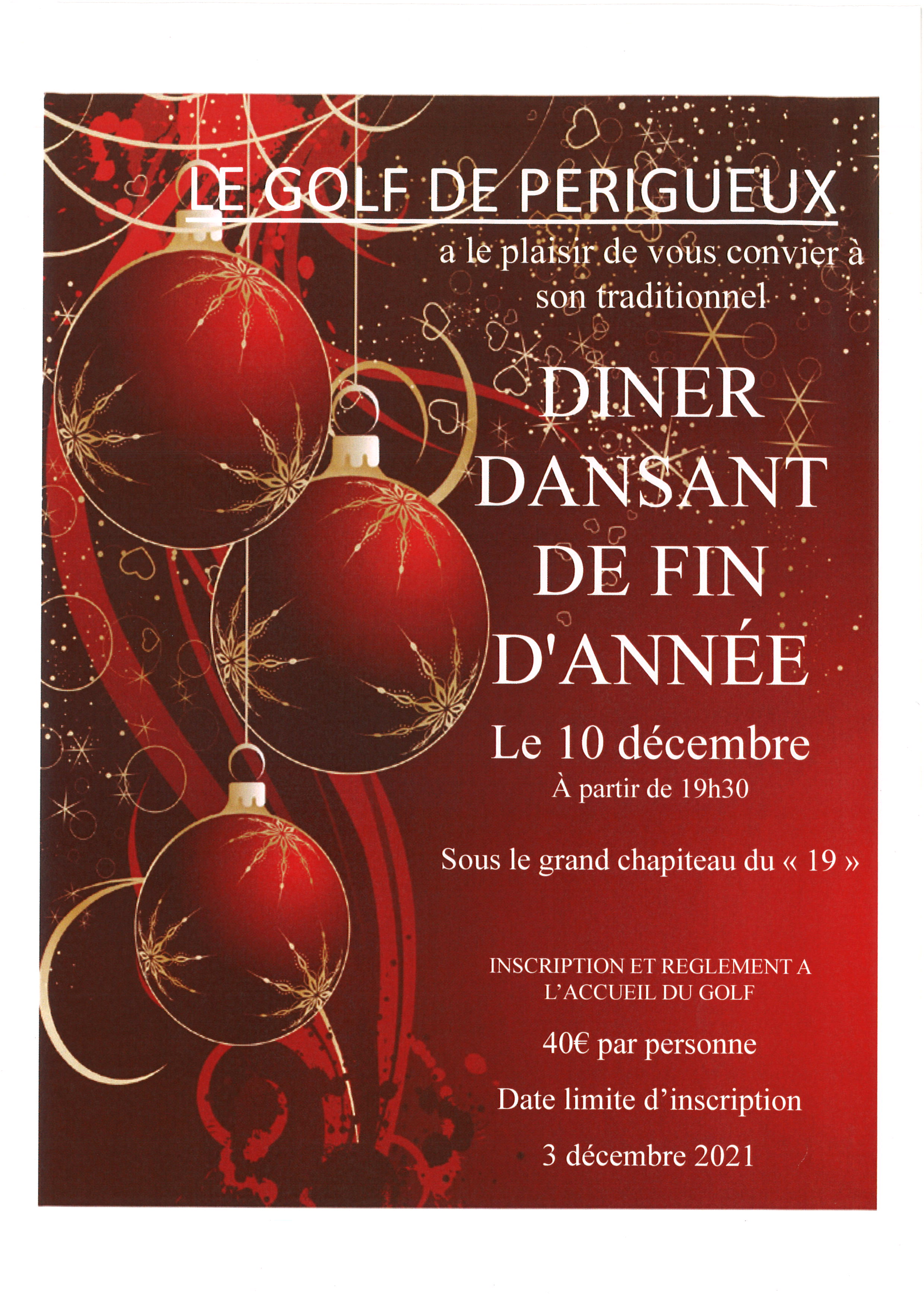 affiche repas fin d annee